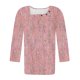 thumbnail image 4 of Blusas para las Mujeres Casual, 3/4 Manga Floral Estampado Camiseta de Moda Top Hecho de Poliéster Transpirable Suave para el Uso Diario de Primavera Otoño, Tops de Blusa para las Mujeres, 4 of 7
