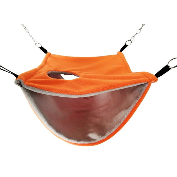 Visland Pet Hammock Soft Skin-friendly Plush Pet Bird Hanging Nest for Parrot