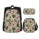 thumbnail image 1 of Disketp Tropical Mask Flamingo Mochila Estampada de Gran Capacidad con Lonchera y Estuche, Set de 3 Piezas para Estudiantes, 1 of 7