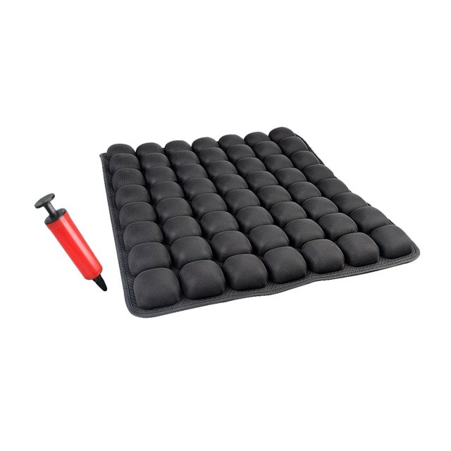Cojín inflable jinwen Antideslizante para asiento Alivio de presión Negro