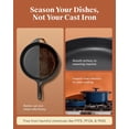 thumbnail image 6 of Caraway Enameled Cast Iron Dutch Oven - 8qt Dutch Oven With Lid - 3 Layer Enamel Coating - No Seasoning Required - Compatible With All Stovetops - Oven Safe - No Forever Chemicals - Midnight Blue, 6 of 7