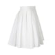 thumbnail image 1 of Falda plisada de cintura alta para mujer Falda corta con estampado de letras laterales con cremallera XBTCLXEBCO Blanco, Mediana, 1 of 6