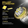 thumbnail image 1 of Paquete de 4 cajas compatibles con bombilla Led Canbus T20 7440 W21w, luces de marcha atrás 7443, 1 of 4