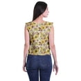 thumbnail image 3 of Moomaya Hauts en Jersey de Coton pour Femmes Sans Manches Imprimé Col Rond Tenue Décontractée, 3 of 4