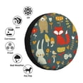 thumbnail image 5 of Easygdp Cute Animal Forest Automobile Tire Dust Cover, 14-17in Spare Tire Cover Universal Fit for Trailer, Car, Truck, SUV, Jeep - 15 inch, 5 of 9