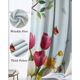 thumbnail image 6 of Easter Blackout Curtains for Bedroom - 84 Inch Long Light Blocking 2 Panels Set, Spring Watercolor Eggs Country Tulip Flower Plant Thermal Insulated Living Room Drapes Grommet Window Curtains 52"x84", 6 of 8