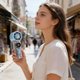 thumbnail image 1 of YiJuHui USB Rechargeable Handheld Fan with LED Light, Portable Mini Fan High Speed Cooling Fan, Battery Operated Fan for Office Desk Travel Outdoor Camping Sports, Quiet Personal Fan with Night Light, 1 of 6