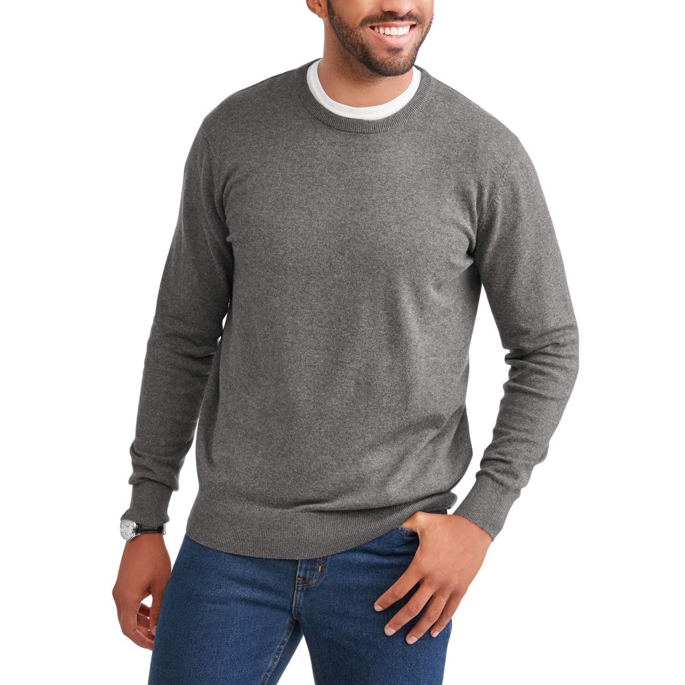 Men's Crew Sweater, Up to Size 5XL