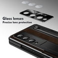 thumbnail image 4 of Allytechgroup Flip Leather Phone Case for Galaxy Z Fold 4, Kickstand Slim Fit Camera Lens Protector Shockproof Retro PU Leather Bumper Anti-Scratch Case for Samsung Galaxy Z Fold 4, Coffee, 4 of 7