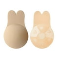 thumbnail image 2 of FhsagQ Bra Bras for Women with Robe Crotchless Sticky Bra Bra 2 Pairs Push up Strapless Backless Bra for Women Silicone Bras Red Bras for Women Crotchless Beige L, 2 of 9
