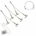thumbnail image 2 of Tooth Shield Tackle 3 Pack Musky Sucker Rig (175 lb) / Muskie Pike Quick Strike Rig Sucker Harness Terminal Tackle (Camo), 2 of 4