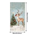 thumbnail image 3 of Yyuenw Christmas Door Tapestry Xmas Front Door Hanging Decor Holiday Party Cloth Door Curtain For Home Front Door Bedroom Wall Indoor Xmas, 3 of 9