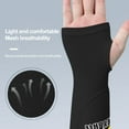 thumbnail image 3 of 1 Pair Sports Arm Guards Stretch Volleyball Arm Sleeves with Protection Pad And Thumb Hole for Women Men, 3 of 6