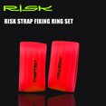 thumbnail image 2 of Bicicleta 1 par de tapones de cinta para manillar de bicicleta de carretera RISK, anillo fijo para barra de bicicleta (rojo) Tmvgtek Accesorios para bicicletas, 2 of 2