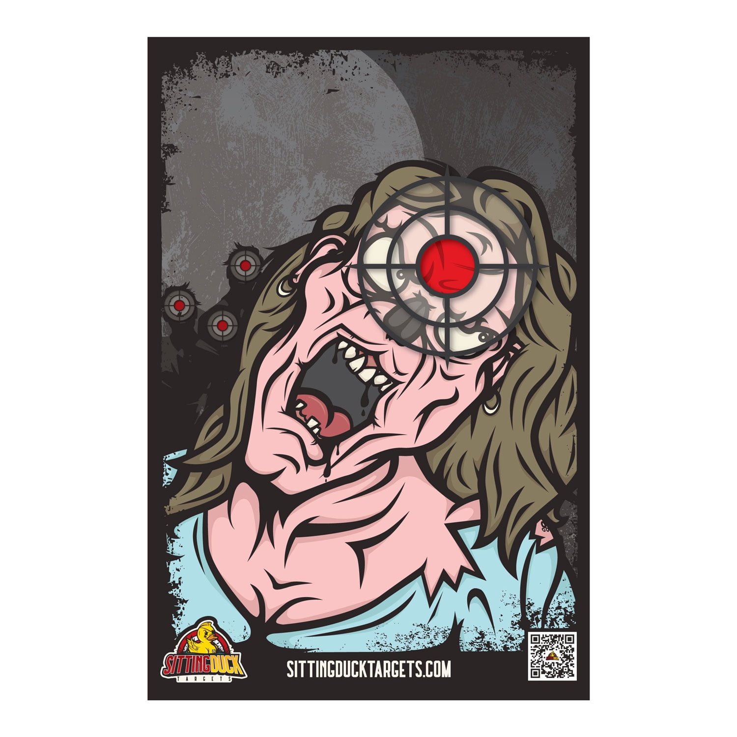 Zombie Target Variety Pack | 12x18 Inch Premium Zombie Targets | Sitting Duck Targets (25 Targets)