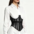 thumbnail image 4 of Duoif Wide Belts for Women Dresses Elastic Leather Lace Underbust Belts Vintage Stretch Belt, 4 of 8