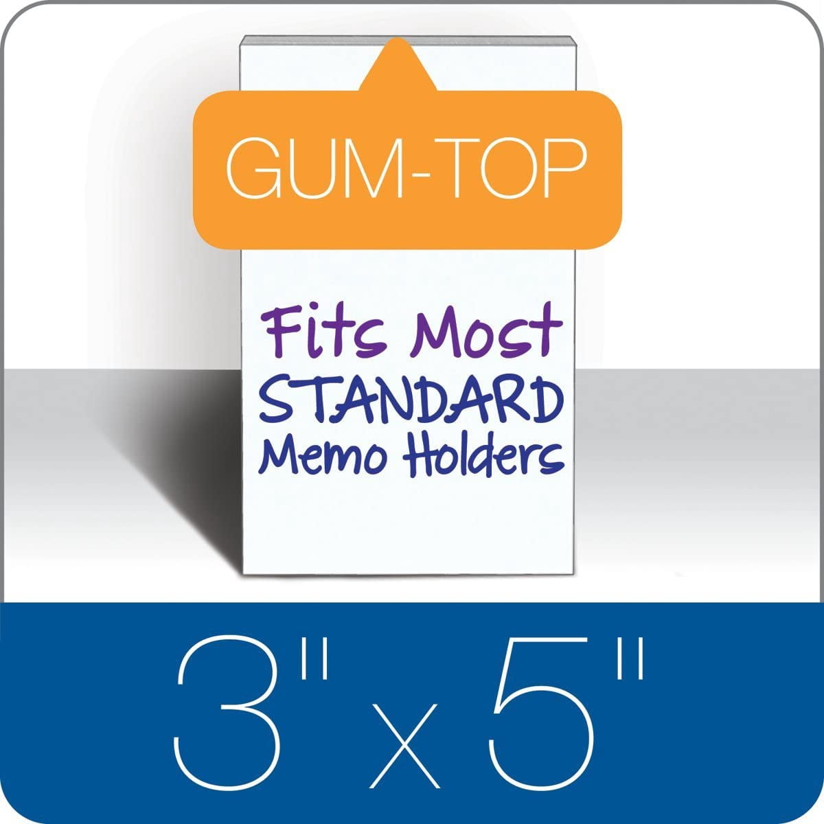 Grapas, 8 – 1/2" X 14," Glue-top Bloc De Notas, Wide Gobernado, 12/Unidades, Color Blanco