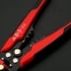 thumbnail image 3 of Pelacables multifuncional, alicates pelacables automáticos de plástico y acero para el hogar de fábrica, color rojo, 3 of 5