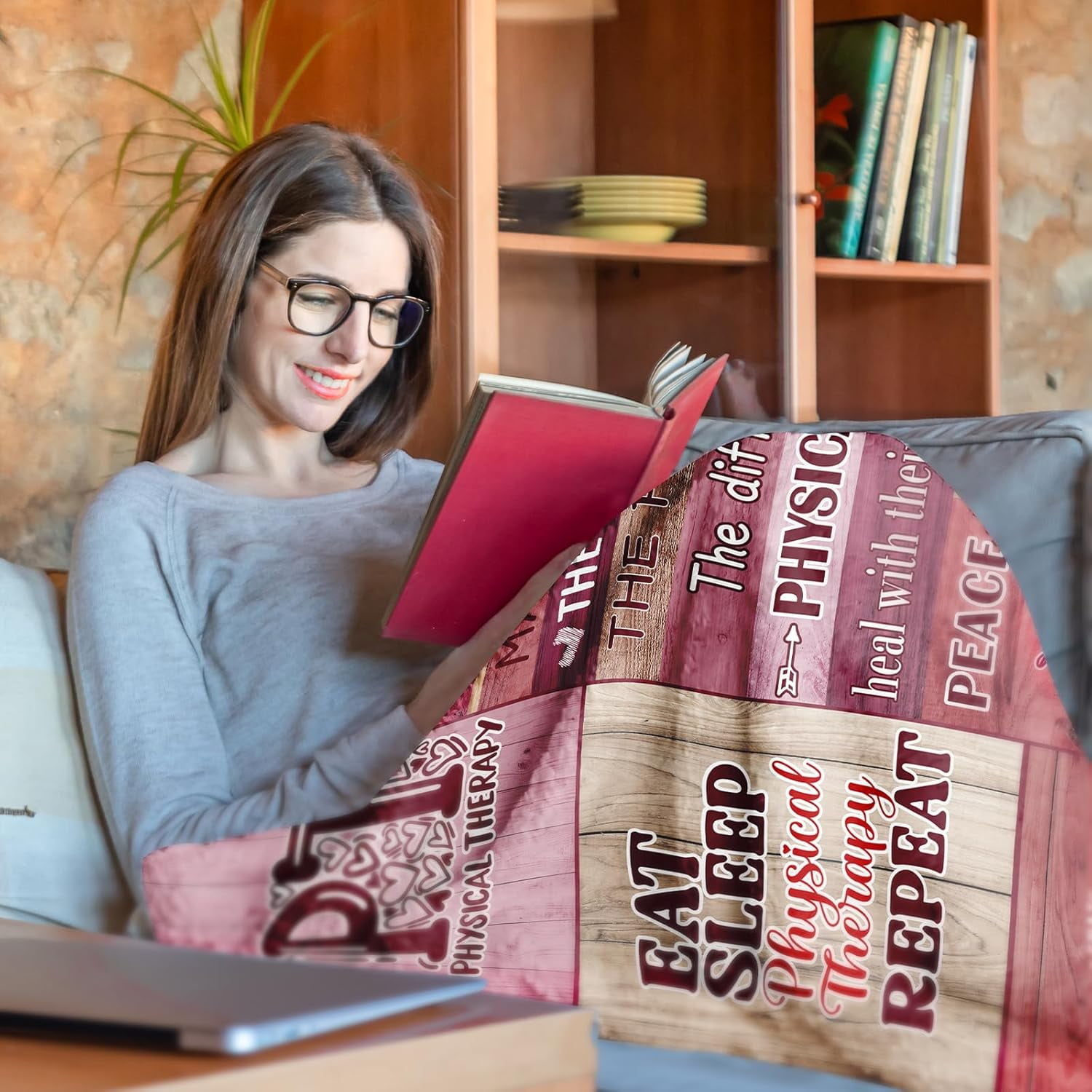 Physical Therapist Gifts for Women, Best Gifts for Physical Therapists, PT Month Gifts, Physical Therapy Month Gifts, Gifts for Physical Therapists Female Throw Blankets 50x60