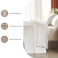 thumbnail image 6 of Davulos Reversible Twin Quilt Bedding Set with Pillow Sham Lightweight Quilts Twin Size Soft Bedspreads Bed Coverlets for All Seasons(Ivory, 68"x85"), 6 of 8