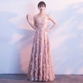 thumbnail image 1 of Vestido de noche elegante con tirantes para estudiantes, graduación, rosa, banquete, dama de honor, 1 of 6