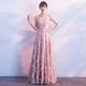 thumbnail image 1 of Vestido de noche elegante con tirantes para estudiantes, graduación, rosa, banquete, dama de honor, 1 of 6