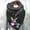 Black, variant on Gray Scarf for Women's Scarf Warm Soft Print Button Fashion Winter Turban Wrap Scarve Shawls on Sale Clearance