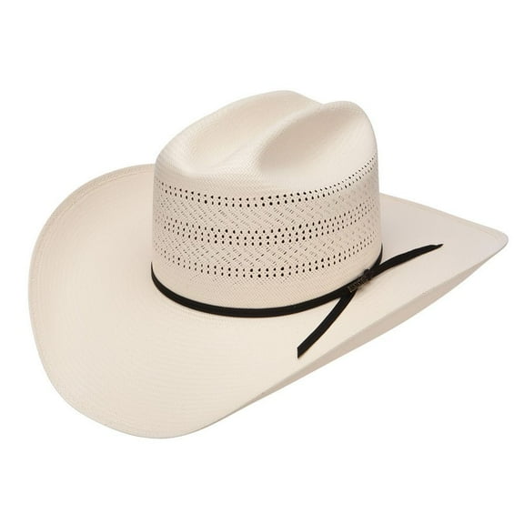 Stetson Mens 20X Chase 4 1/4in Brim Precreased Straw Cowboy Hat Small Natural