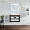 thumbnail image 6 of Eviva Galsaky 28" Wenge Modern Bathroom Vanity Wall Mount with White Integrated Porcelain Sink, 6 of 6