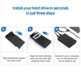 thumbnail image 5 of Carcasa Externa para Disco Duro USB 3.0 Compatible con SATA 3.0 de 2.5 y 3.5 Pulgadas SSD/HDD sin Herramientas con Transferencia de 5Gbps, 5 of 5