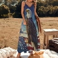 thumbnail image 3 of Beautiful Eagle And USA Flag Sleeveless Dress Women's Evening Dress Womans Clothing, 3 of 9