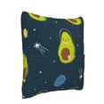 thumbnail image 2 of Bingfone Avocado in Space Linen Throw Pillow Covers Cushion Case Pocket Button Vintage Farmhouse Pillowcase for Sofa Couch Bed 20"x20", 2 of 9
