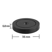 6 PC Epoxy Coated 1.42 inch / 36 mm Flat Base Neodymium Magnet Mounting Cups with Screws