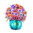thumbnail image 1 of 3D Gerbera Handmade Paper Carving Mother's Day Card – Souew Multi Flower Optional Vase Card for Mom, Exquisite Beauty Convey Deep Feelings, 1 of 7