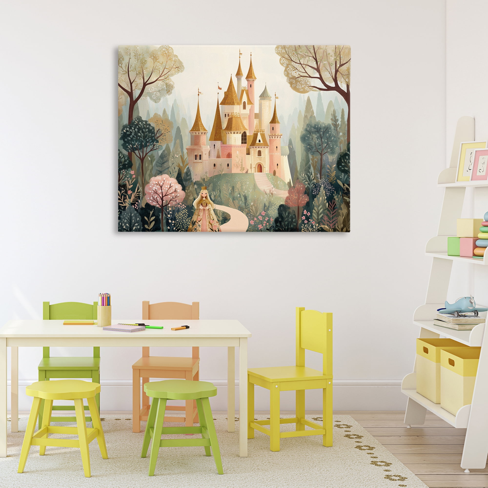 Stupell Industries Whimsical Castle Path Canvas Wall Art, design by Christine Simpson Art