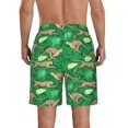 thumbnail image 3 of Yiaed Leopard Print Print Men's Swim Trunks with Lining Quick Dry Sports Shorts Beach Shorts Boardshorts-3X-Large, 3 of 5