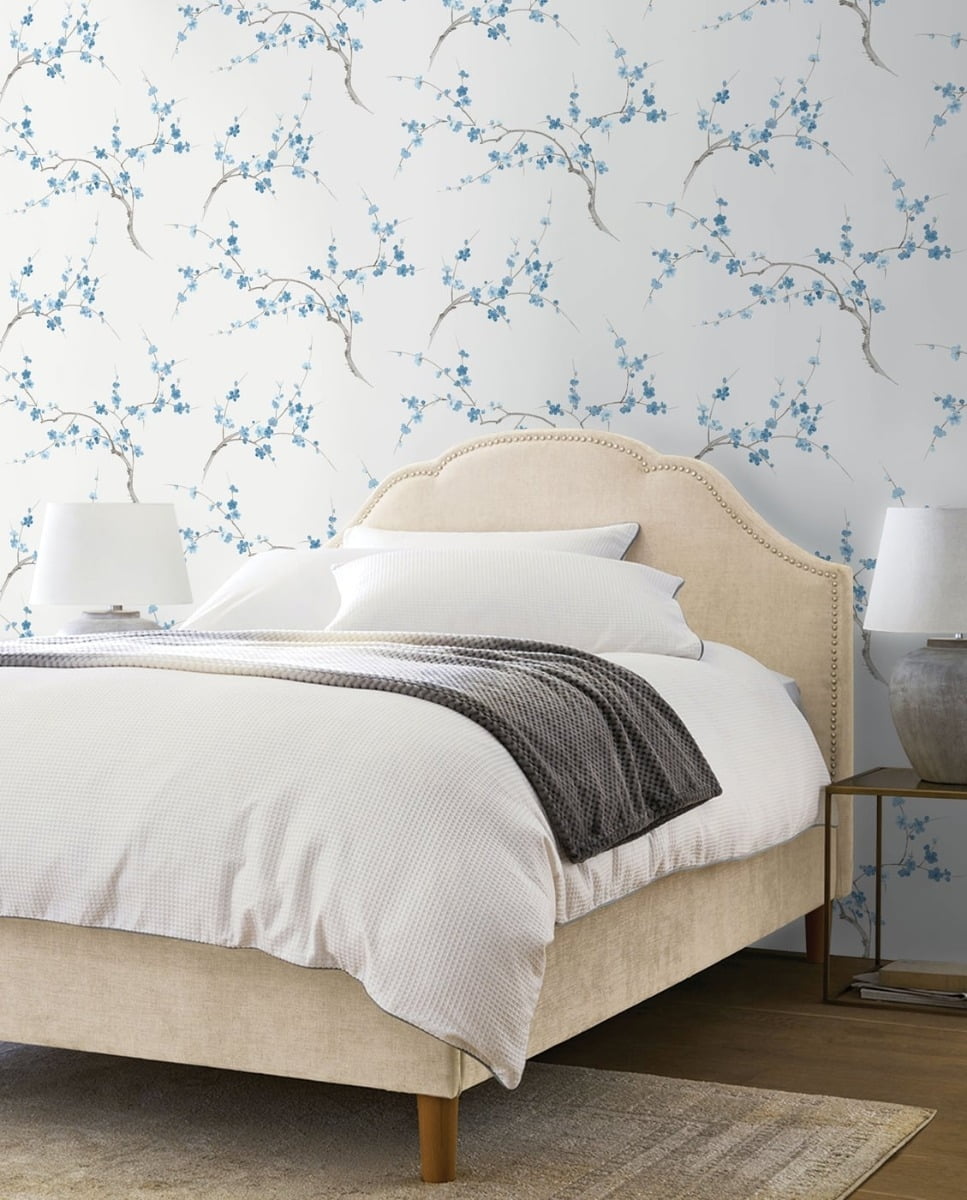 NextWall Cherry Blossom Floral Peel and Stick Wallpaper