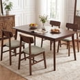 thumbnail image 2 of Gymax 4PCS Dining Chairs w/Curved Backrest Linen Fabric Upholstered Seat for Kitchen, 2 of 9