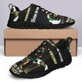 thumbnail image 4 of Born In West Virginia Proud To Be A Veteran Running Shoes Sneakers Mesh Black Size 4, 4 of 5