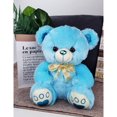 thumbnail image 3 of Oso de peluche de 13.7 pulgadas, adorable peluche con lazo y huellas., 3 of 5