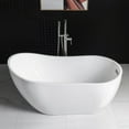 thumbnail image 5 of WOODBRIDGE 59" Acrylic Freestanding Bathtub Contemporary Soaking Tub,BTA1530, 5 of 6