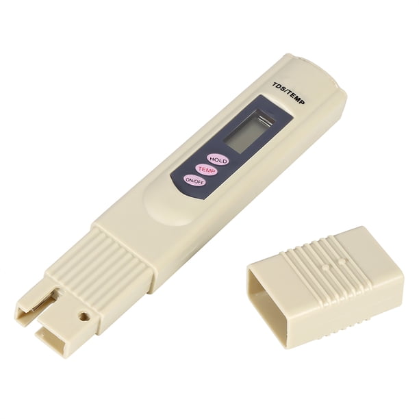Bolígrafo Medidor De Agua, LCD Digital, Bolígrafo De Prueba De Del Agua, Filtro De Pureza, Medidor TDS, Probador De Temperatura De 0-9999 PPM, Portátil Para