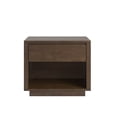 thumbnail image 3 of Weston Home Potrero Danish-Inspired Modern 1-Drawer Nightstand, Walnut Finish, 3 of 7