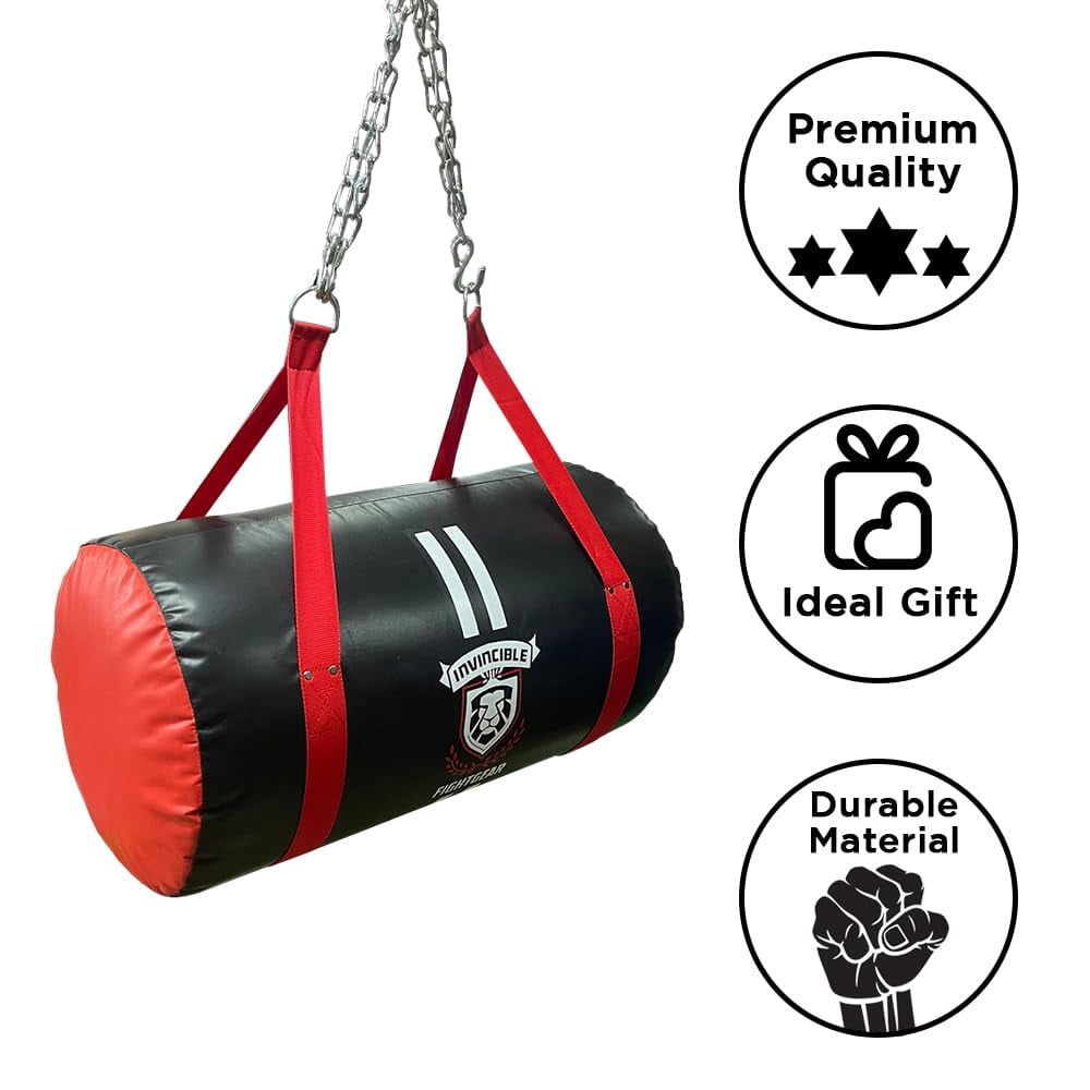 Ultimate 60 lb Uppercut Bag for Boxing, MMA & Muay Thai – ToughTek Synthetic Leather, Heavy-Duty Punching Bag for Clinch, Knee Strikes, Ground & Pound, Full-Body Conditioning