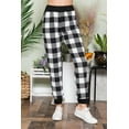 thumbnail image 4 of Celeste Design Women's Stretch Sweatpants S-3X Jogger Pants in Plaid and Animal Print, 4 of 5