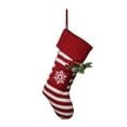 thumbnail image 2 of Calcetines Navideños Matsuzay Tejidos para Perros y Gatos Color Brillante Kits de Decoración para Fiestas Copos de Nieve Rojos, 2 of 6
