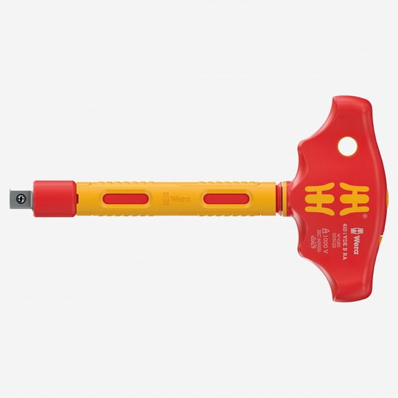 Wera Tools 410 I Vde B Ra Vde-Insulated T-Handle Adapter Screwdriver