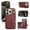 Darkred, variant on TECH CIRCLE For iPhone 11 Wallet Case with Card Holder, 360°Rotation Ring Stand RFID Blocking Snap Button Shockproof Protective PU Leather Case for iPhone 11 6.1" 2019,Gray