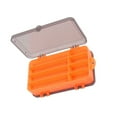thumbnail image 1 of kurtrusly Fishing Tool Storage Box Solid Color Multi Compartment Replacement Bait Lure Fish Tools Case Organizer Accessories Orange 1Set, 1 of 6