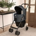 thumbnail image 3 of Ollie & Hutch Kaya Pet Stroller for Small Dogs, No-Zip, Navy Blue, 3 of 21
